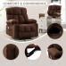 Massage Recliner Chair with Heat and Vibration, Ergonomic Rocking Lounge Chair with 4 Side Pockets, 2 Cup Holders, USB Charging Port - SL-1026